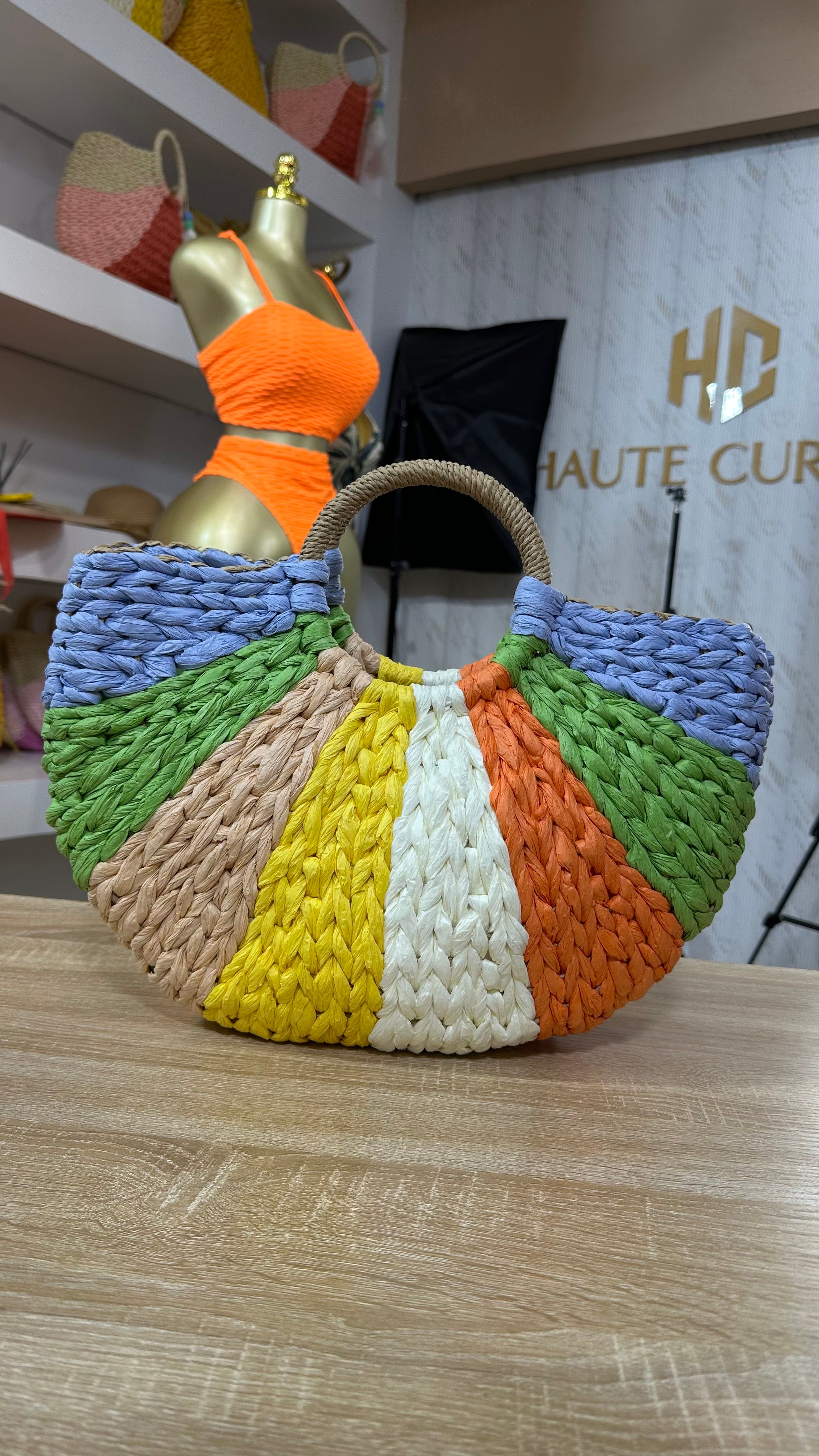 Riviera’s Summer Bloom Raffia Bag