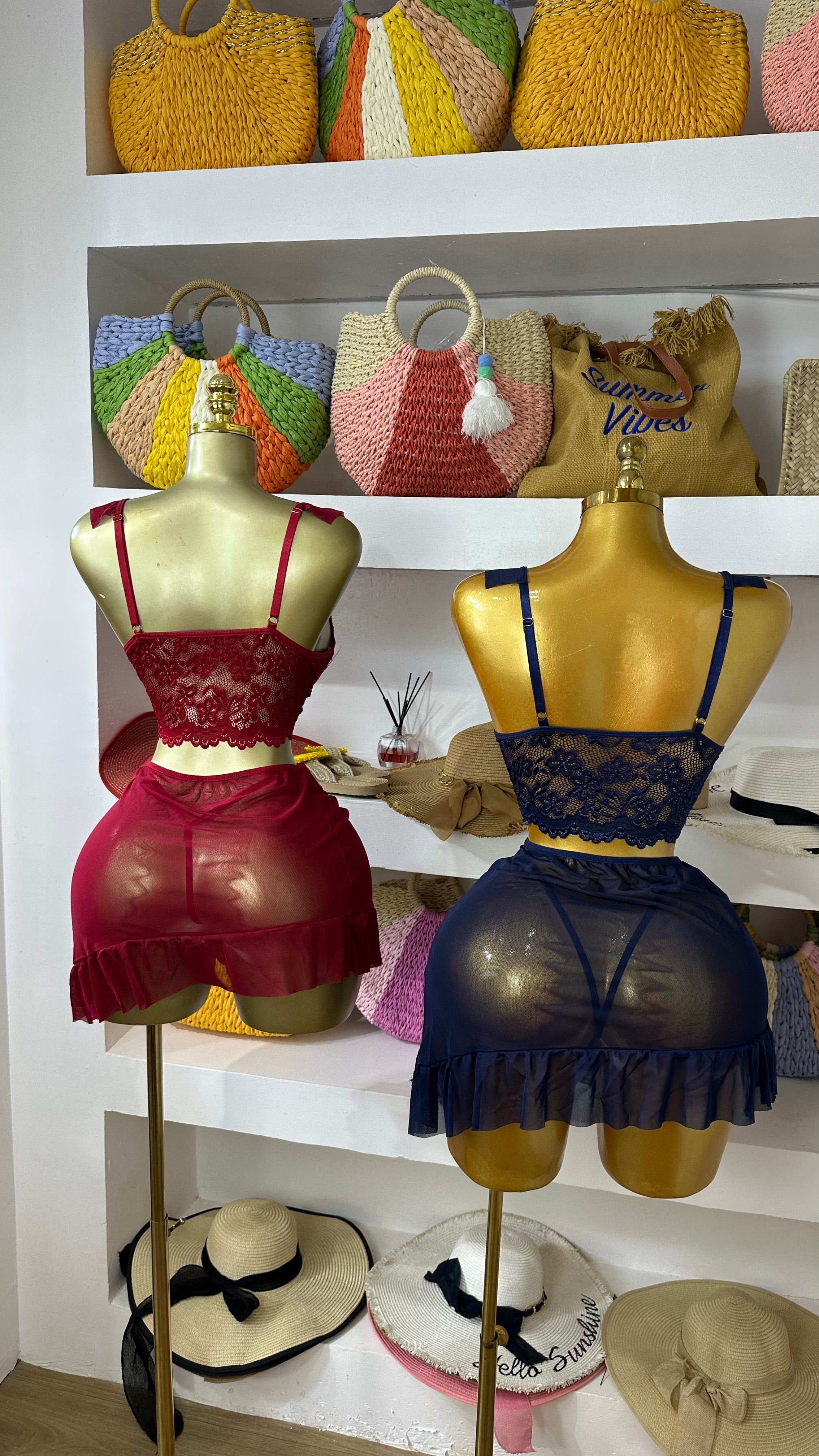Riviera’s Amour Mesh Skirt Set