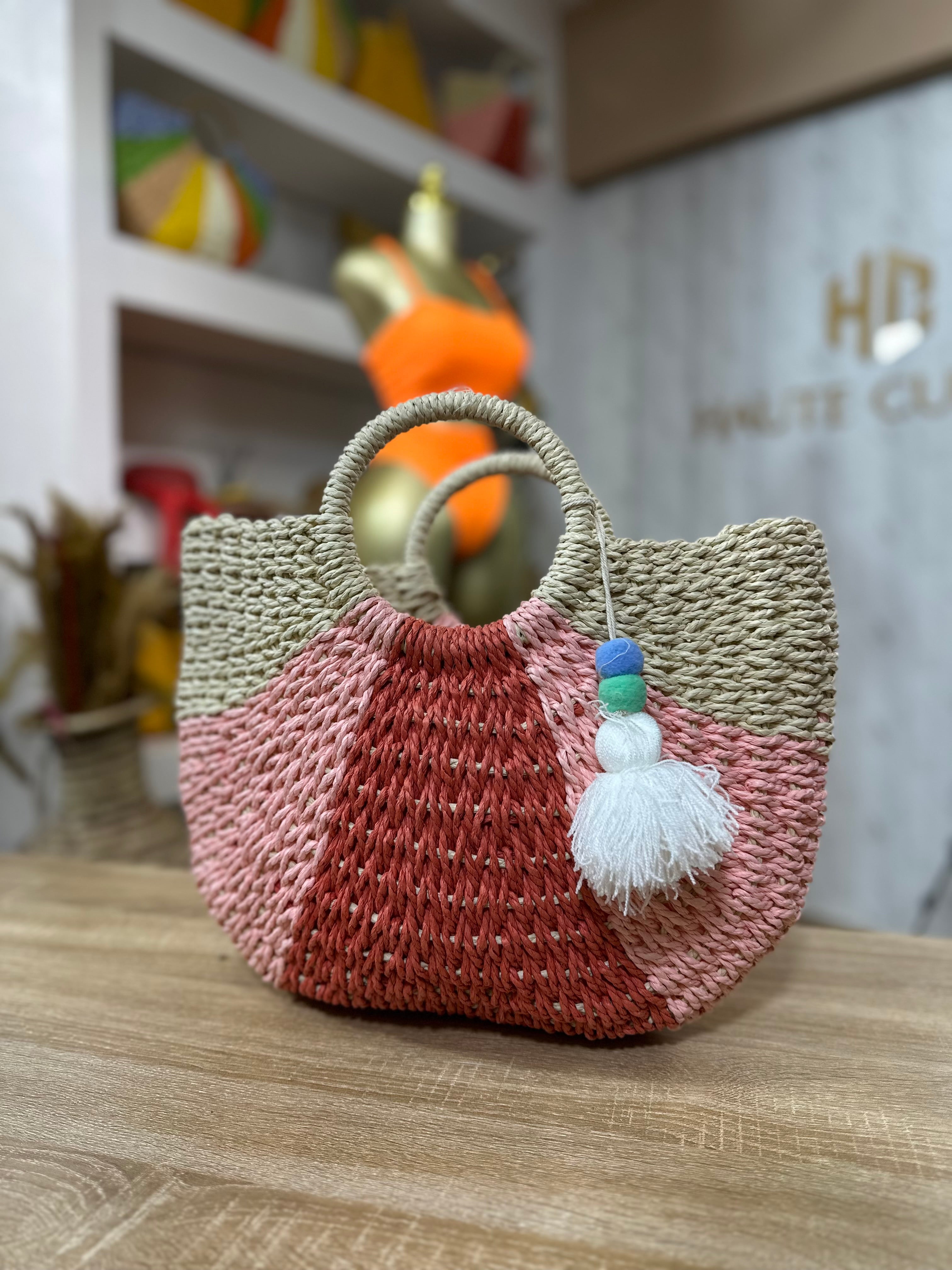Riviera’s Crescent Woven Bag