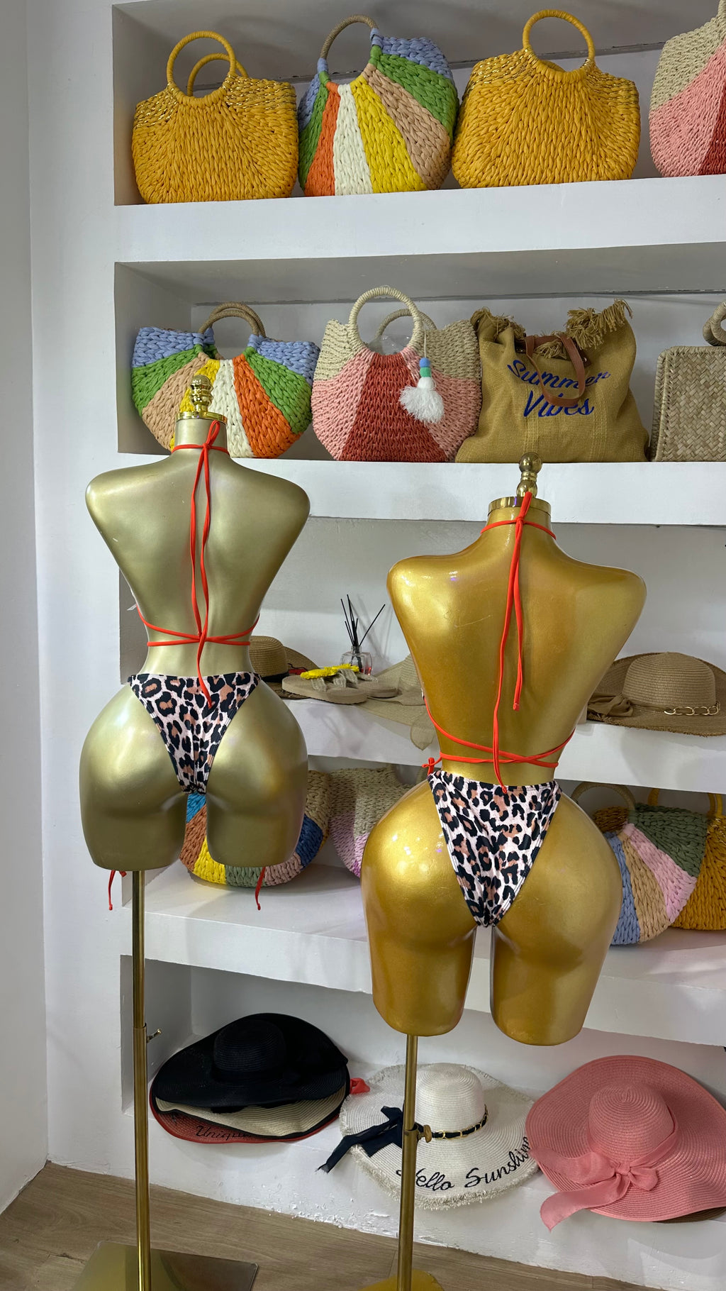 Leopard Print 3 Piece Bikini Set