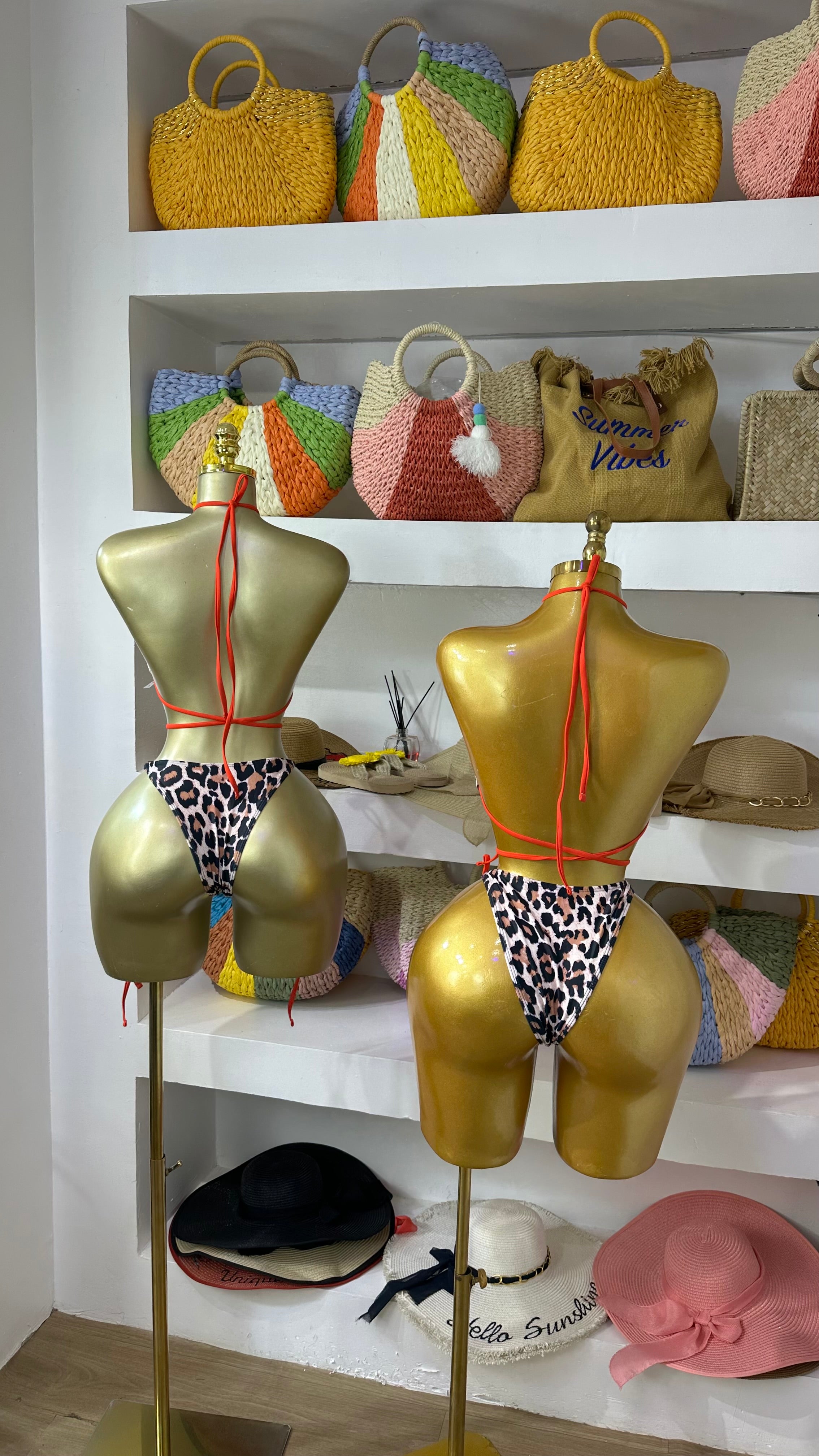 Leopard Print 3 Piece Bikini Set