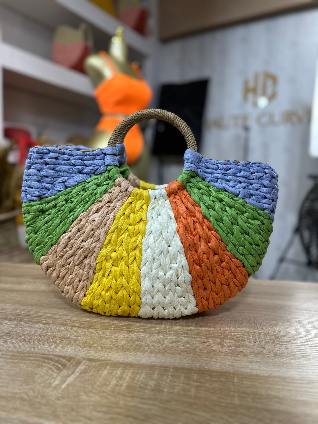 Riviera’s Summer Bloom Raffia Bag