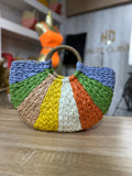 Riviera’s Summer Bloom Raffia Bag