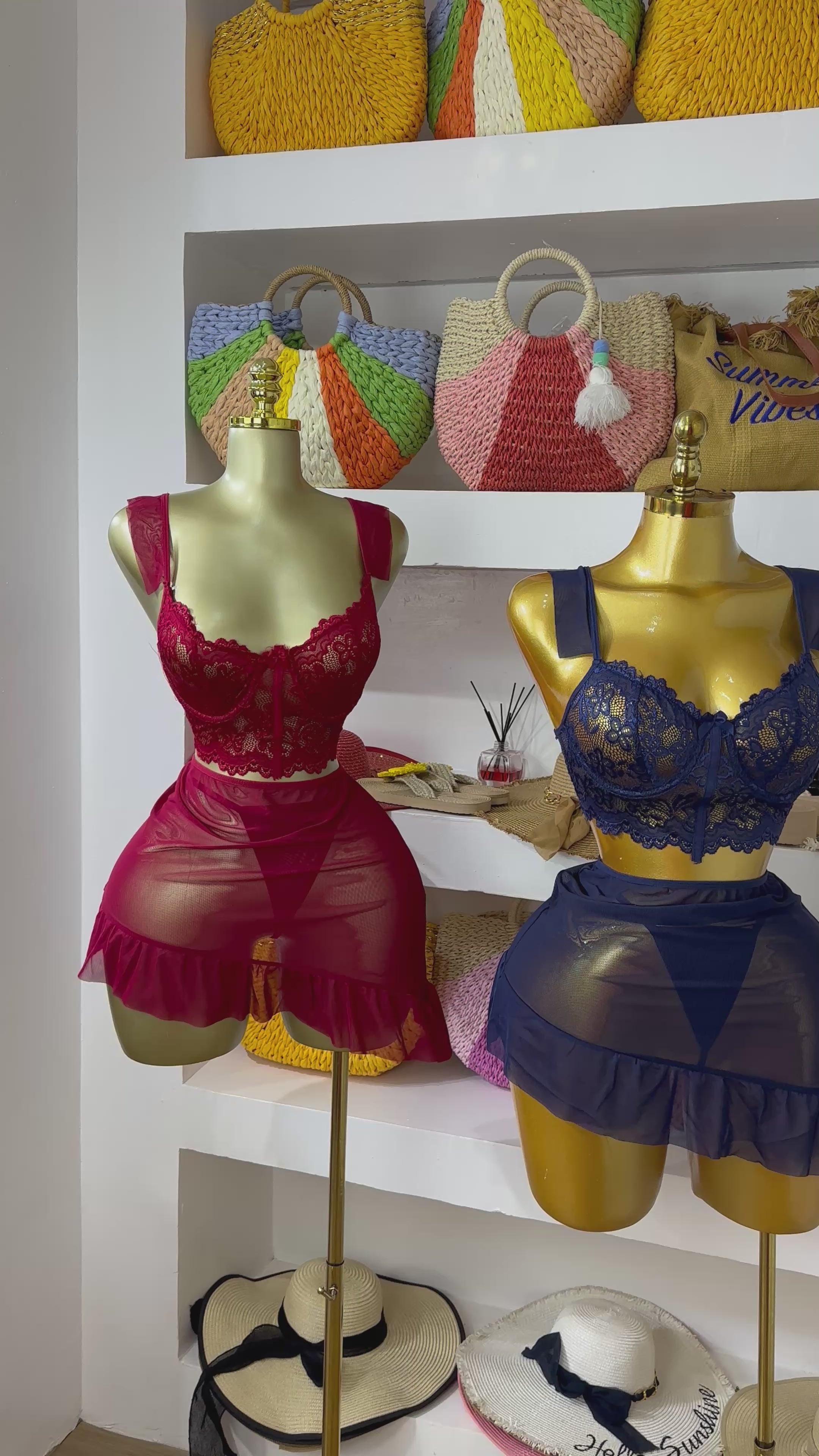 Riviera’s Amour Mesh Skirt Set