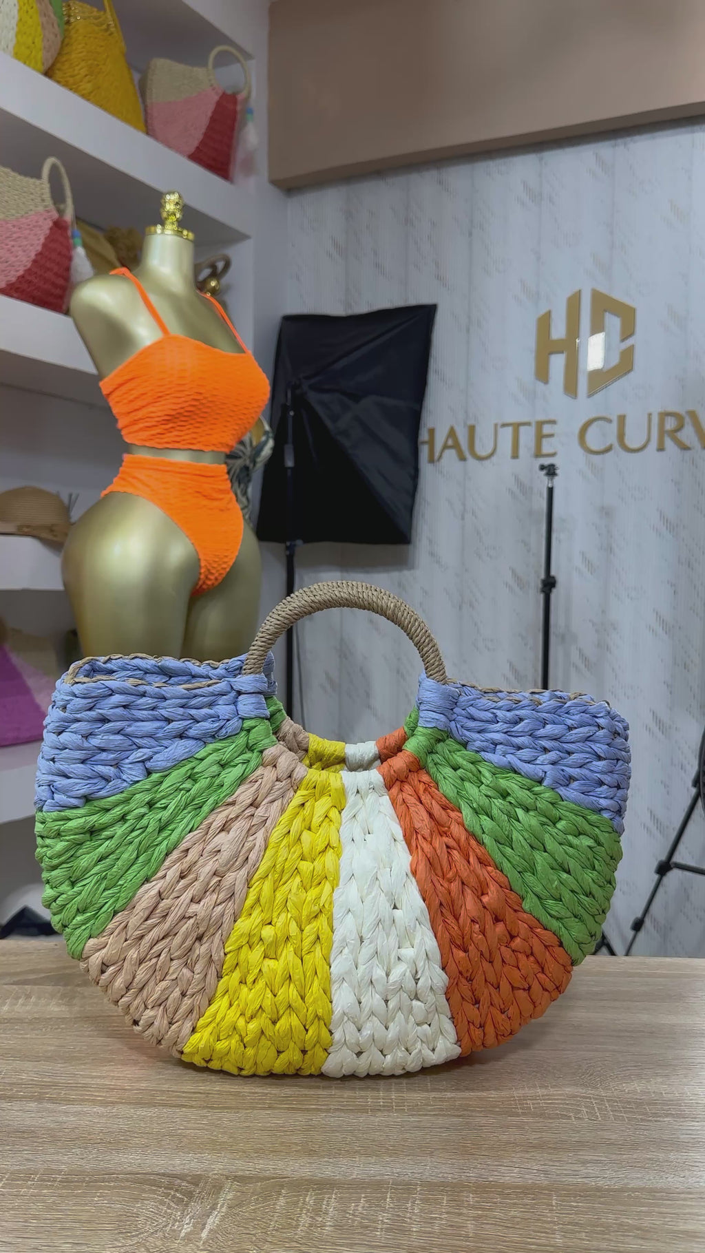 Riviera’s Summer Bloom Raffia Bag